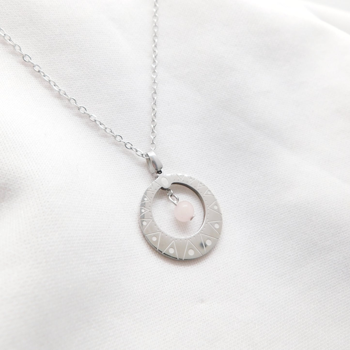 Collier Mélusine Quartz Rose