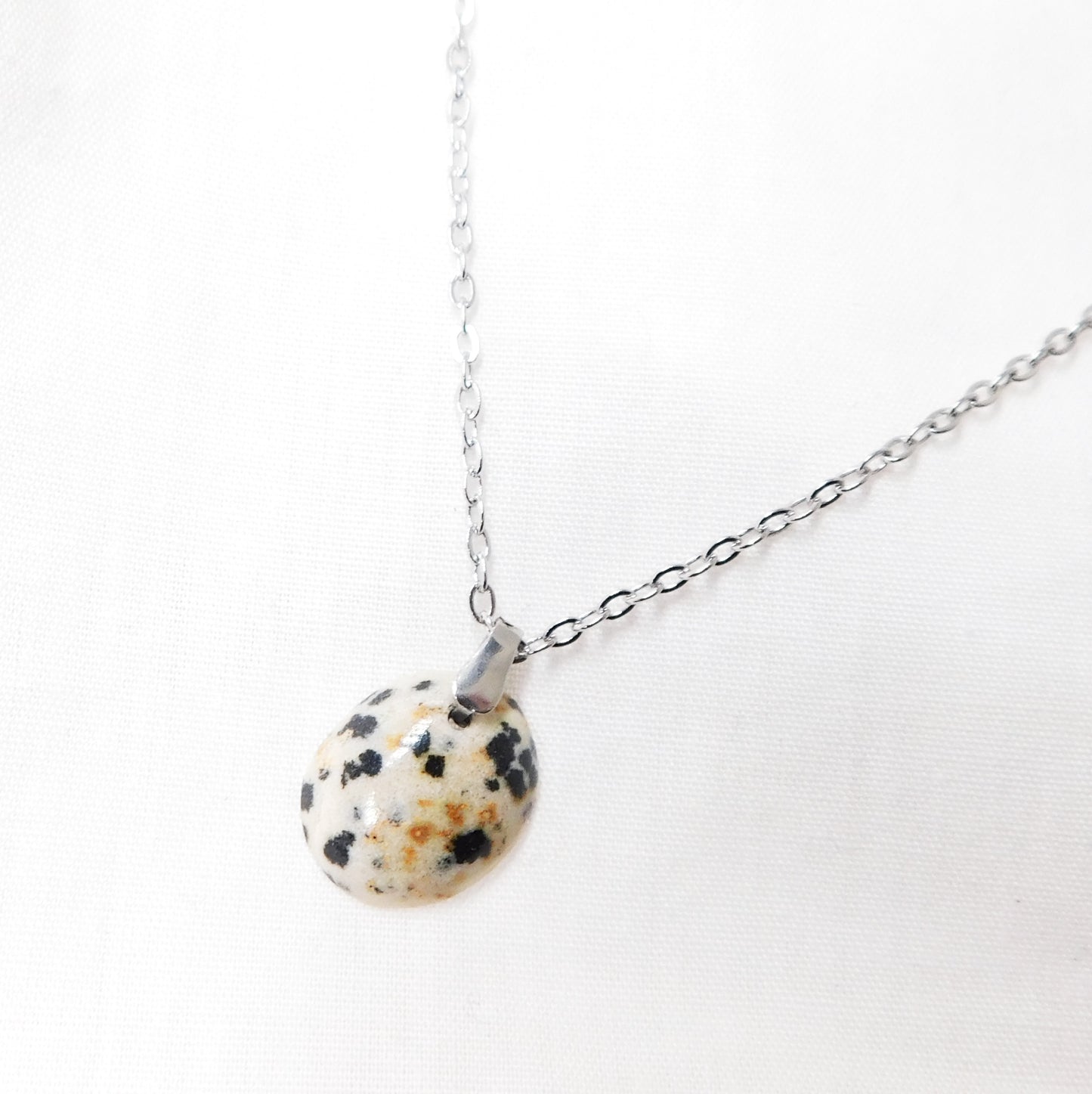 Collier Gemm' Jaspe dalmatien