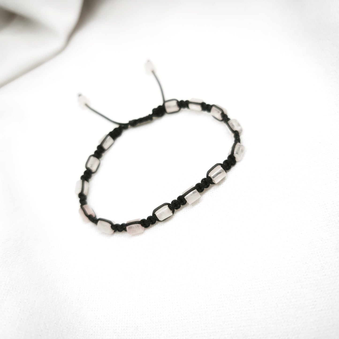 Bracelet ajustable Quartz Rose