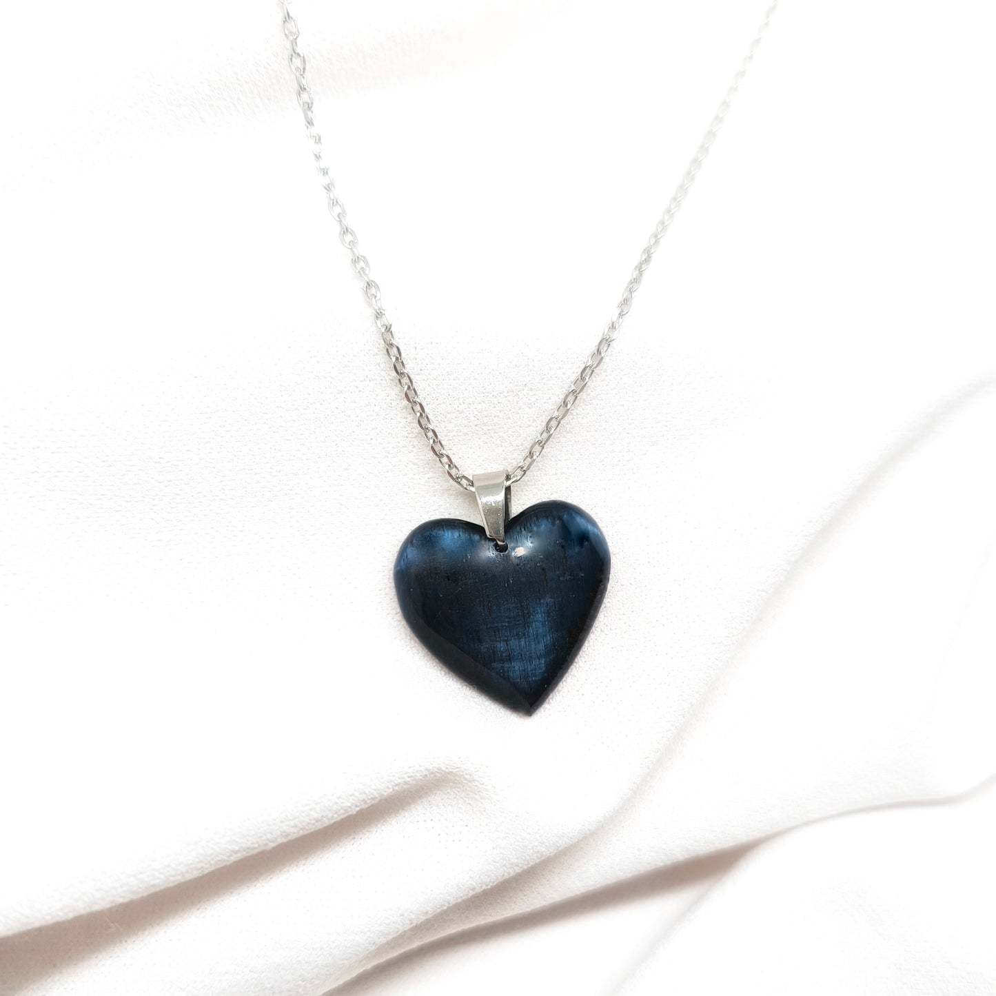 Collier acier inoxydable gemm'Arts Oeil de faucon
