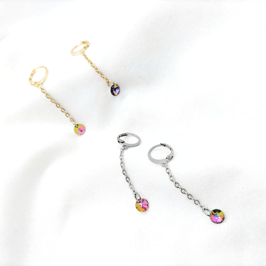 Boucles d'oreilles strass