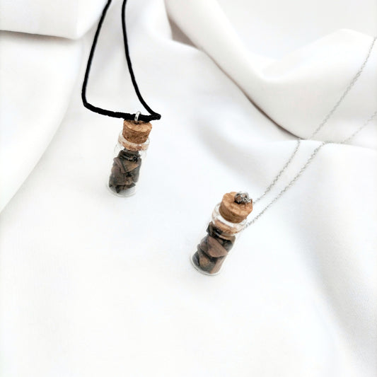 Collier Bottle Oeil du tigre