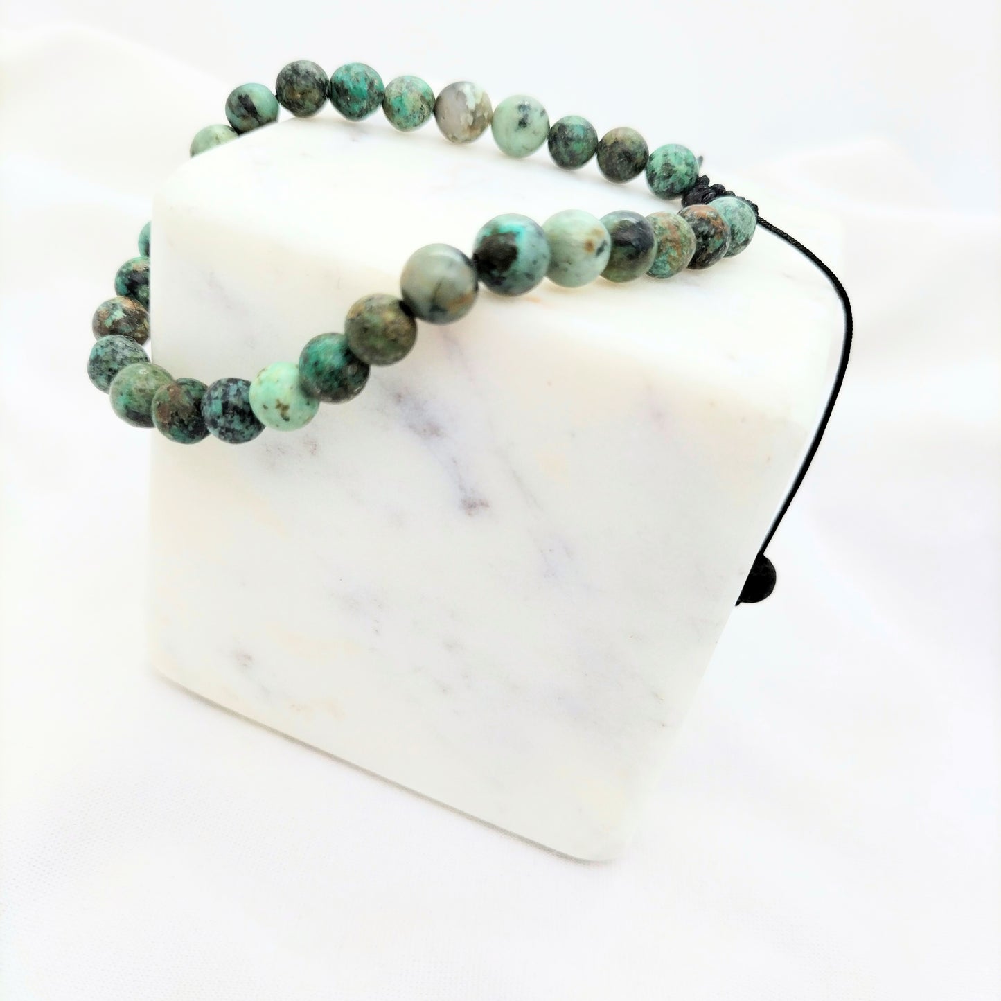 Bracelet ajustable Jaspe africaine