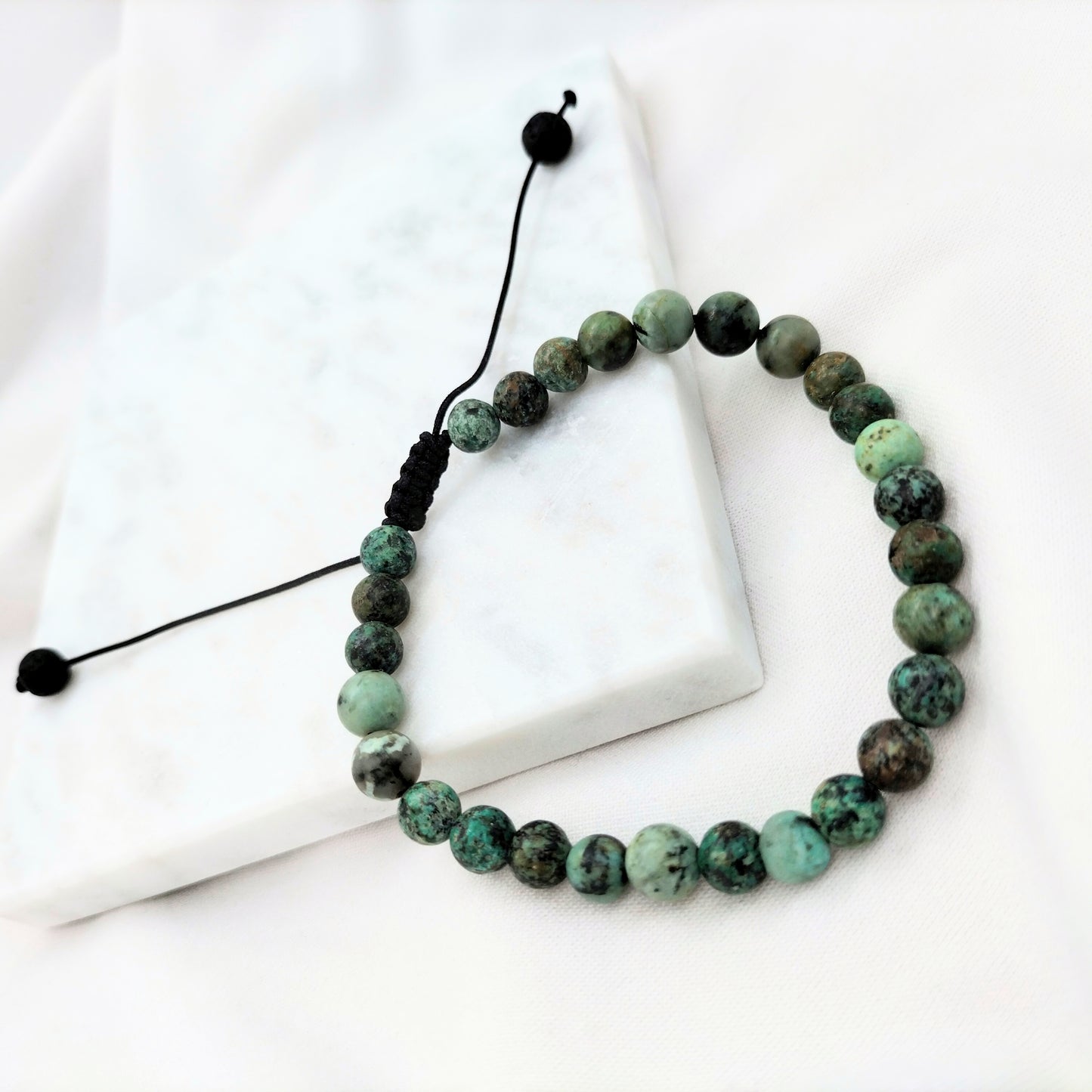 Bracelet ajustable Jaspe africaine
