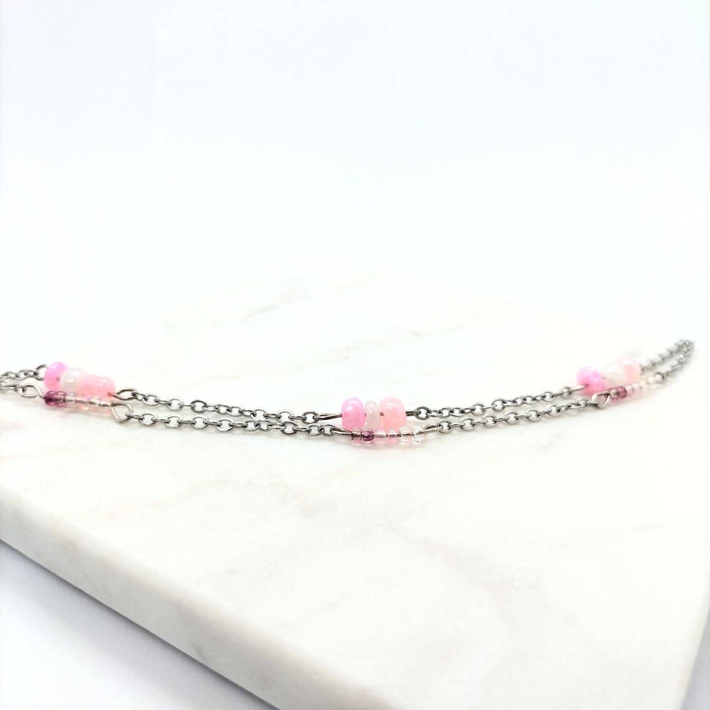 Bracelet Rocaille rose