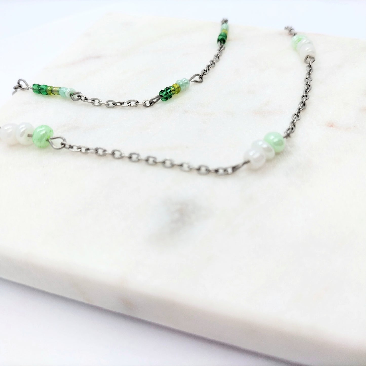 Collier Rocaille vert