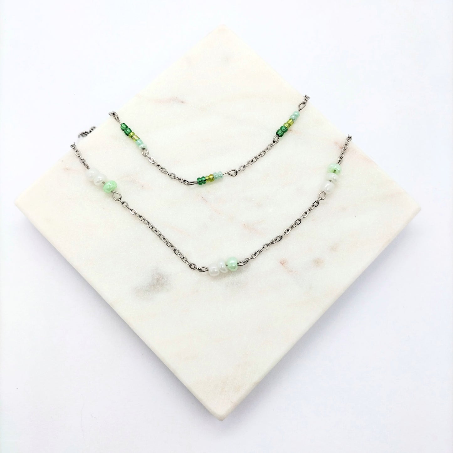 Collier Rocaille vert