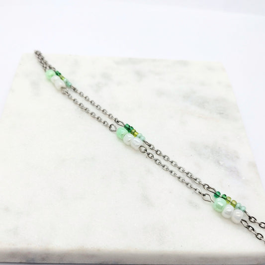 Bracelet Rocaille vert