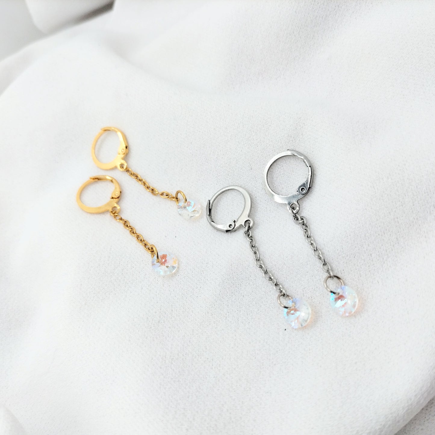 Boucles d'oreilles strass