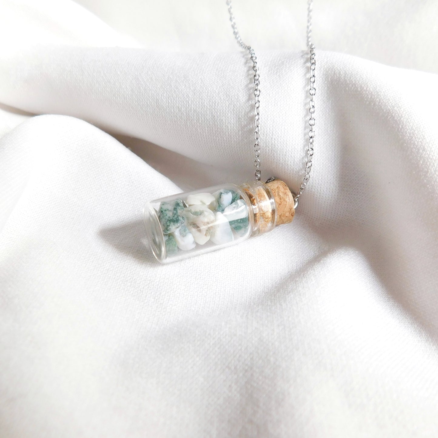 Collier Bottle Agate Arbre