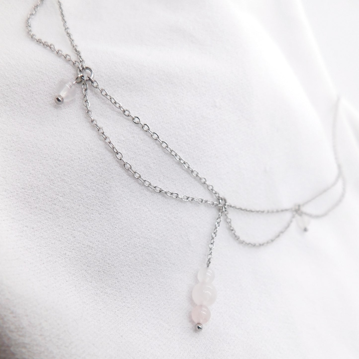 Collier Fae Quartz rose