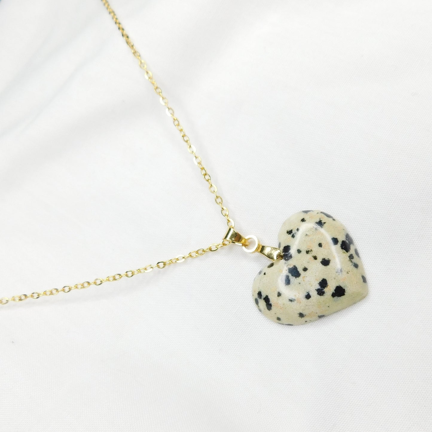 Collier Nat Jaspe dalmatien