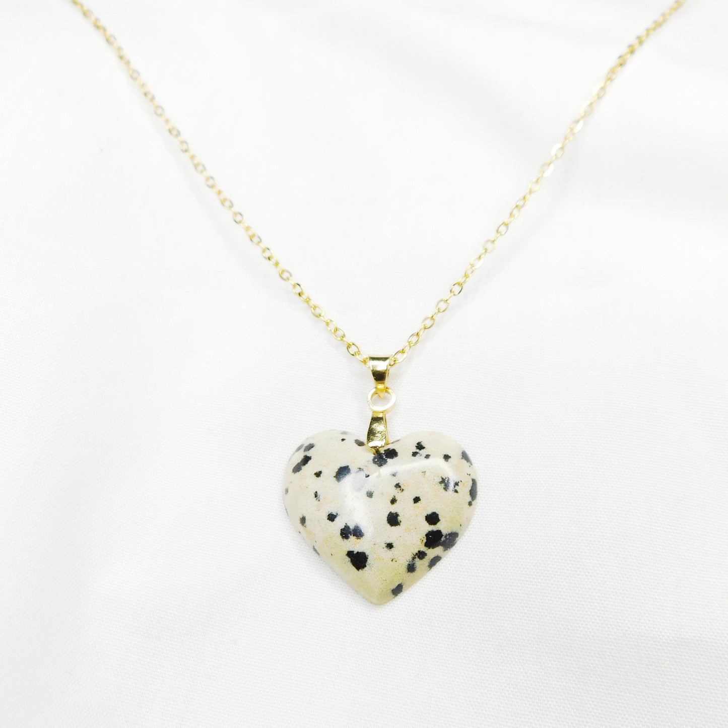 Collier Nat Jaspe dalmatien