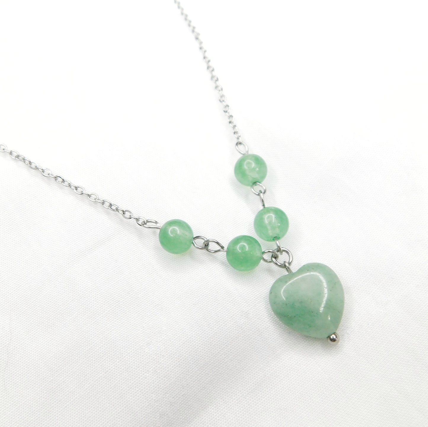 Collier love litho Aventurine