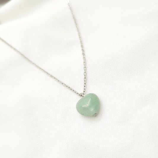 Collier Coeur Aventurine