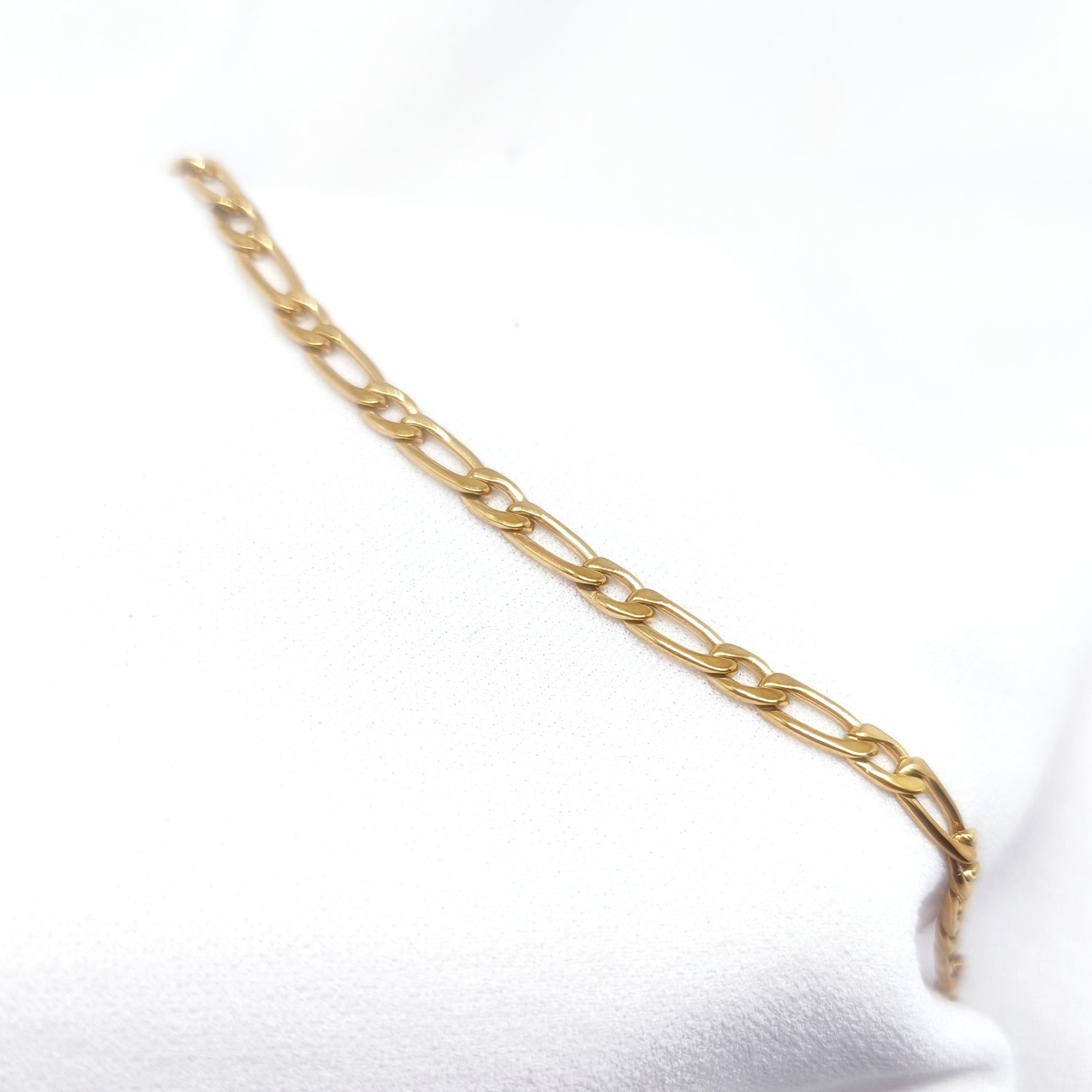 bracelet doré en acier inoxydable, mixte, homme et femme
