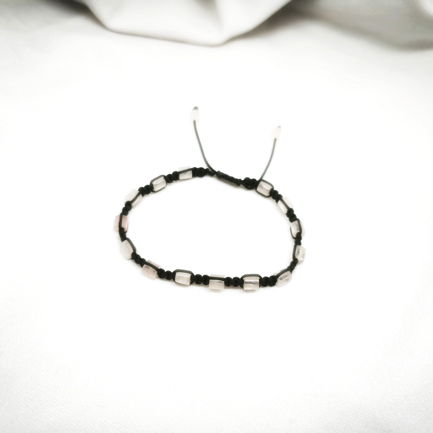 Bracelet ajustable Quartz Rose