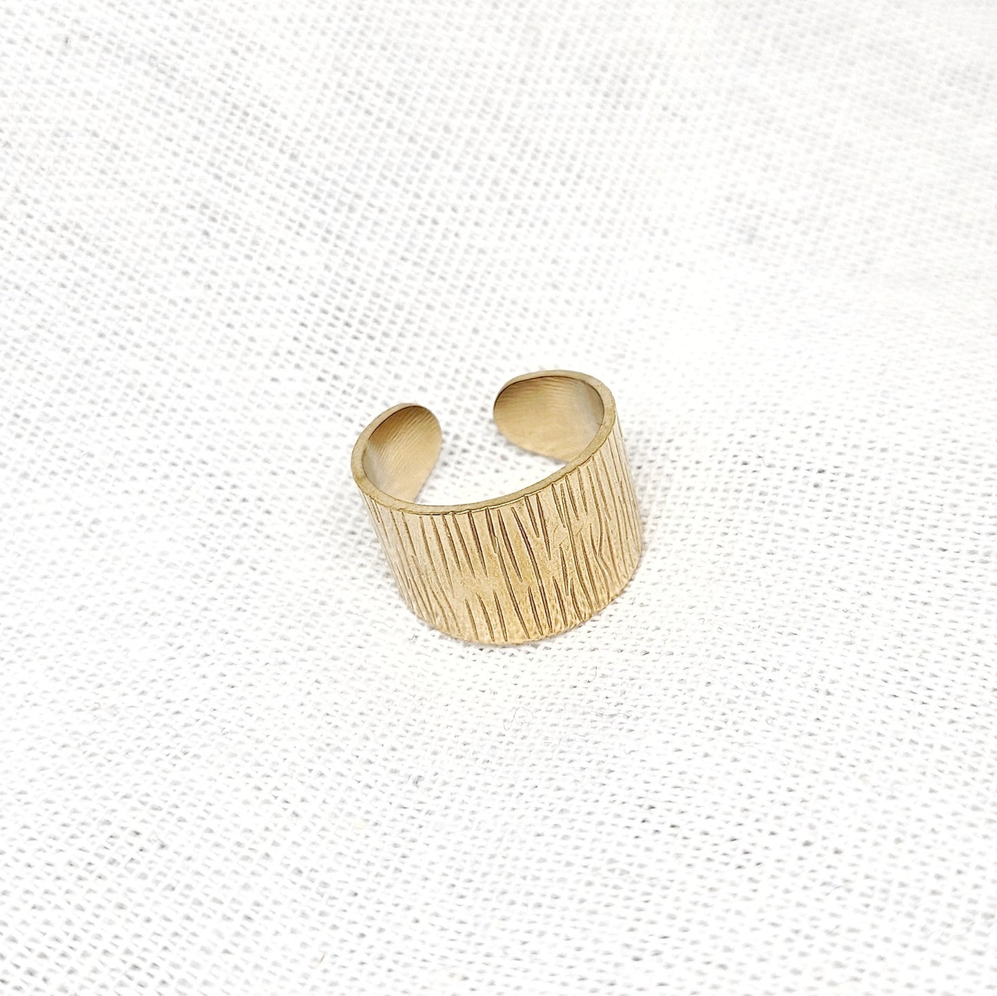 Bague ajustable doré