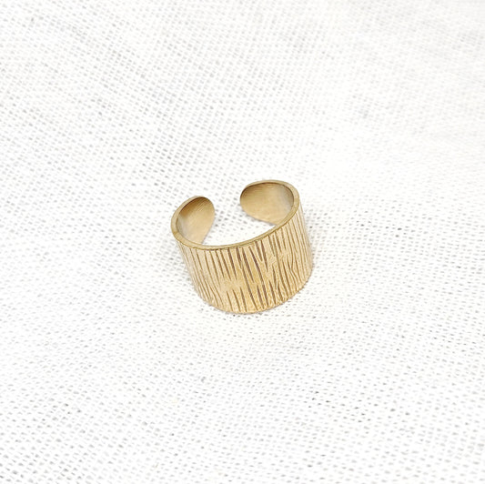 Bague ajustable doré