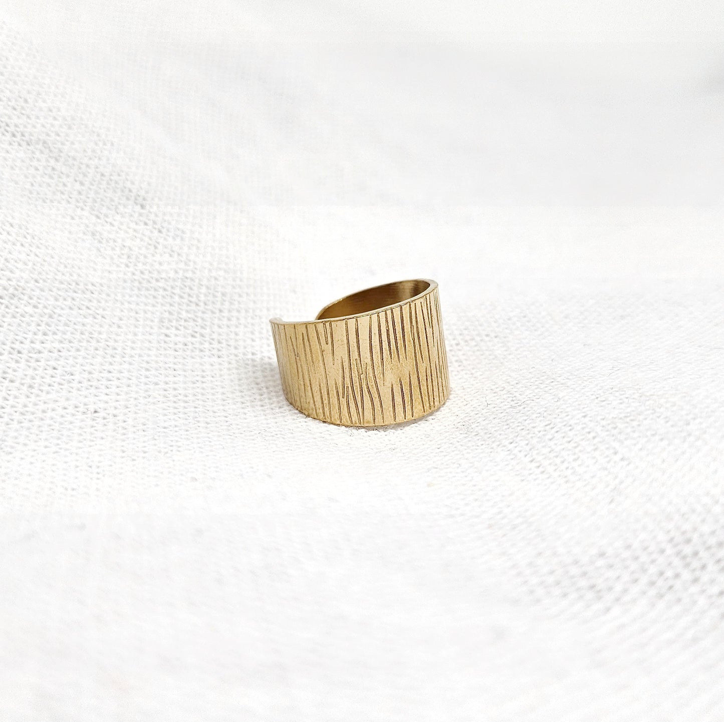 Bague ajustable doré