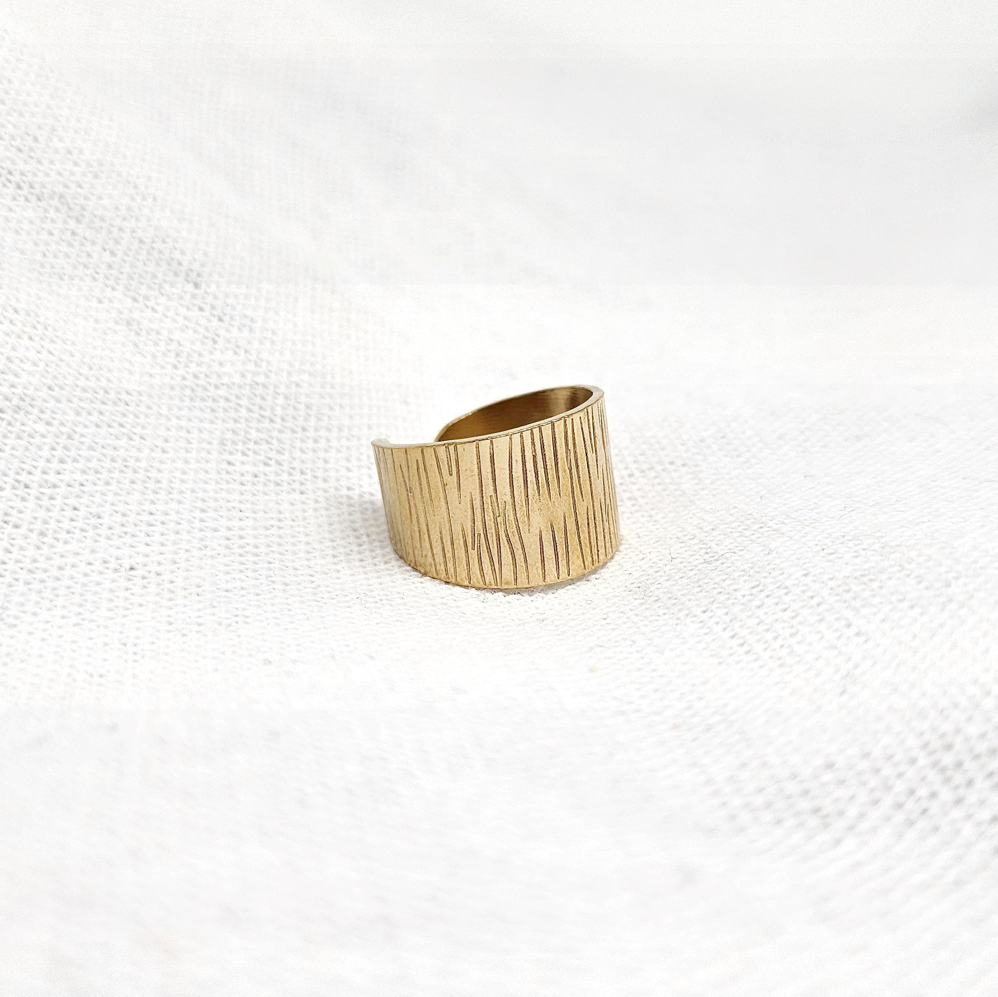 Bague ajustable doré