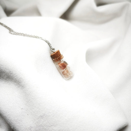 Collier Bottle Pierre de Lune