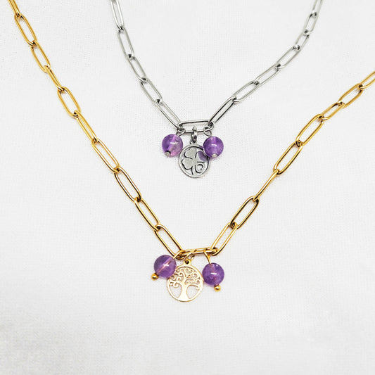Collier Ame d'Améthyste