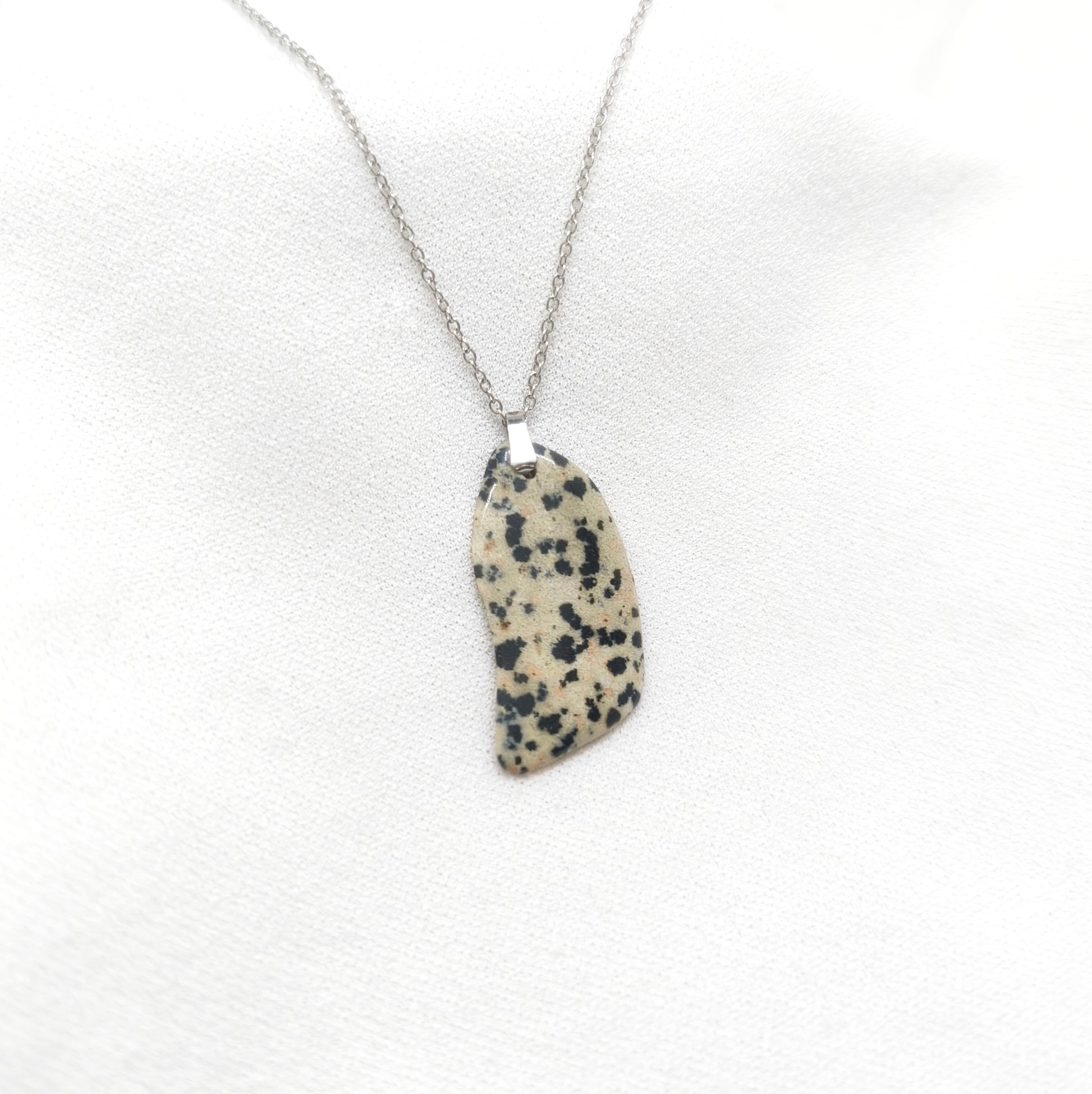 Collier Jaspe dalmatien gemm'arts