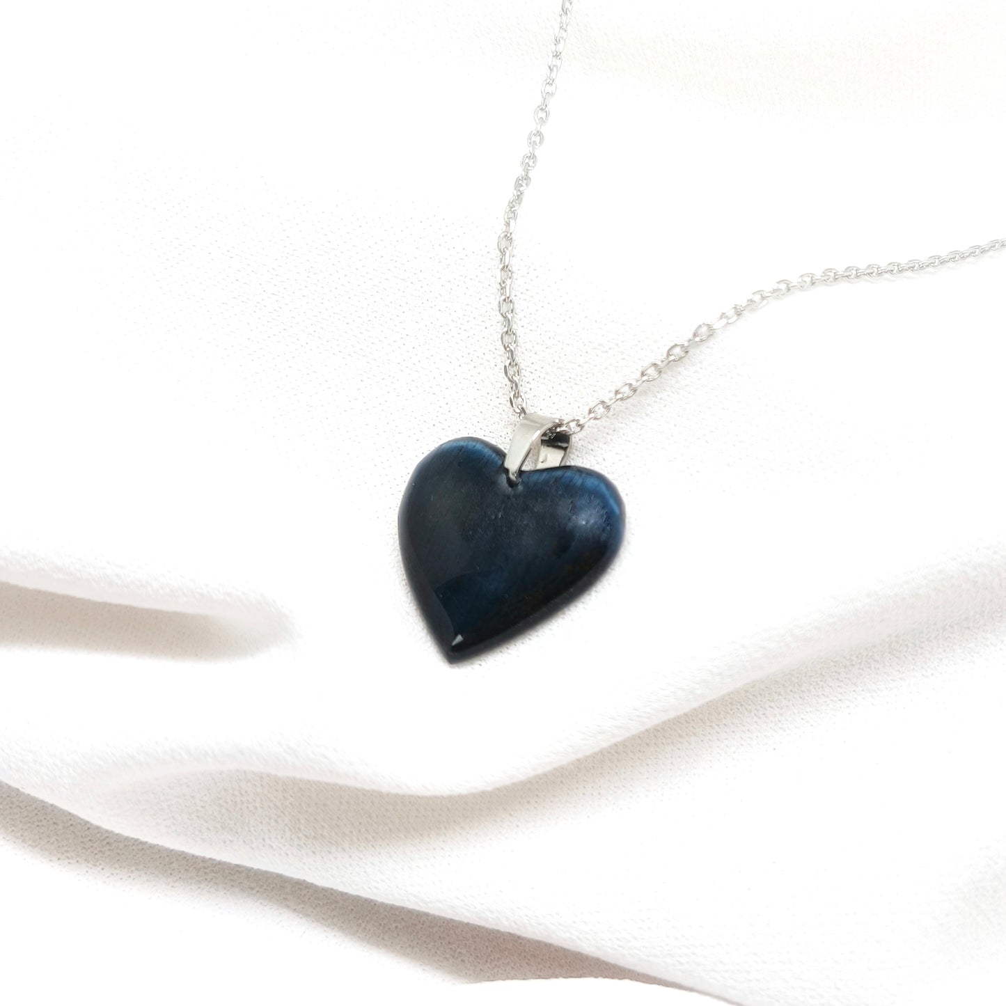 Collier acier inoxydable gemm'Arts Oeil de faucon