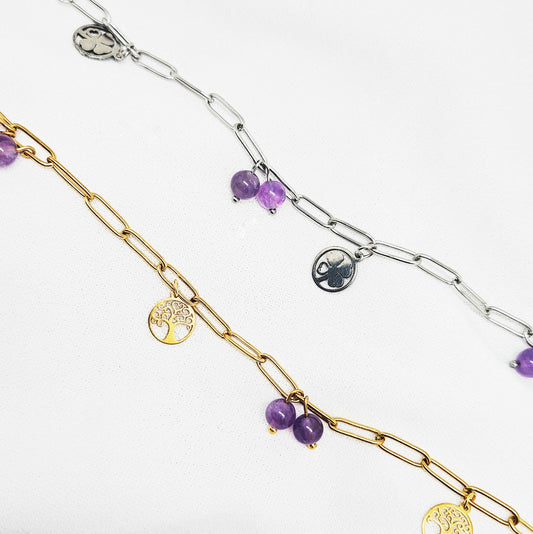 Bracelet Ame d'Améthyste