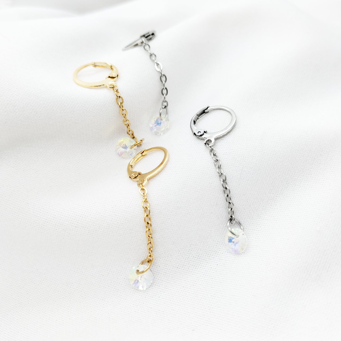 Boucles d'oreilles strass